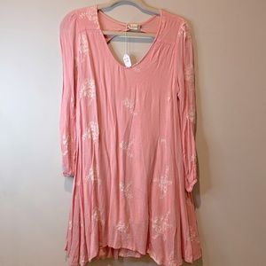 Altar'd State Pink Floral Mini Dress